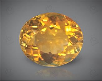 Yellow Citrine Natural Certified  11.33CTS-8424